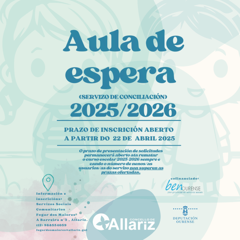 Listaxe definitiva de admitidos/as no servizo Aula de Espera 2025-2026