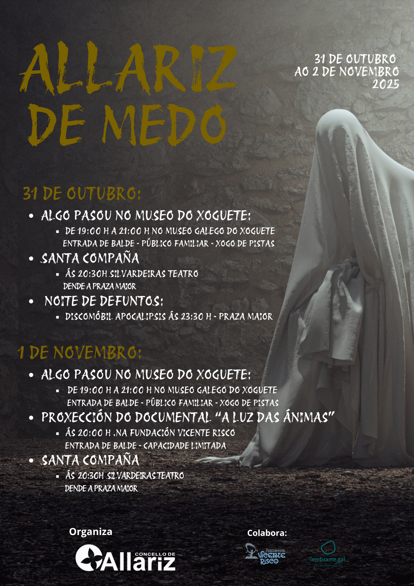 Allariz prepárase para vivir unha nova edición de “Allariz de Medo”