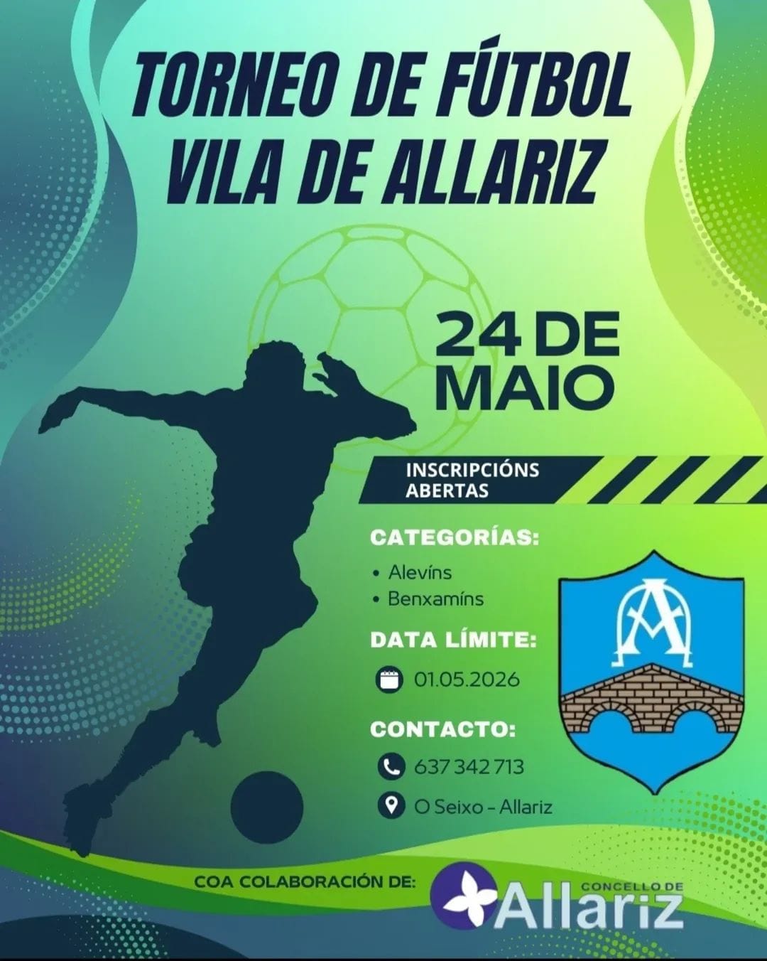 Allariz prepara o seu primeiro torneo de fútbol base.