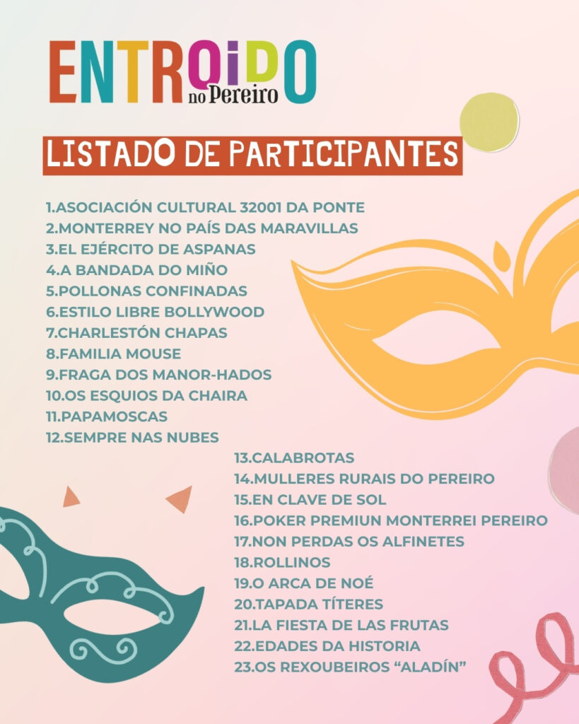 Listaxe Definitivo dos Participantes para o Desfile de Entroido