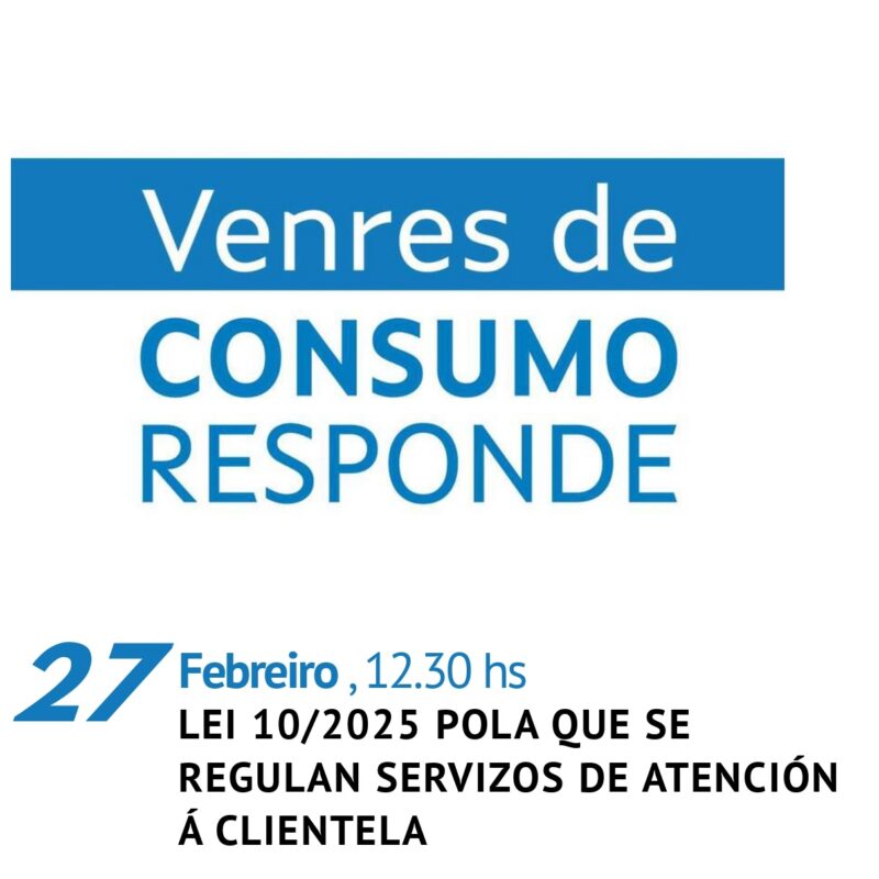 Venres de Consumo Responde | Concello do Pereiro de Aguiar