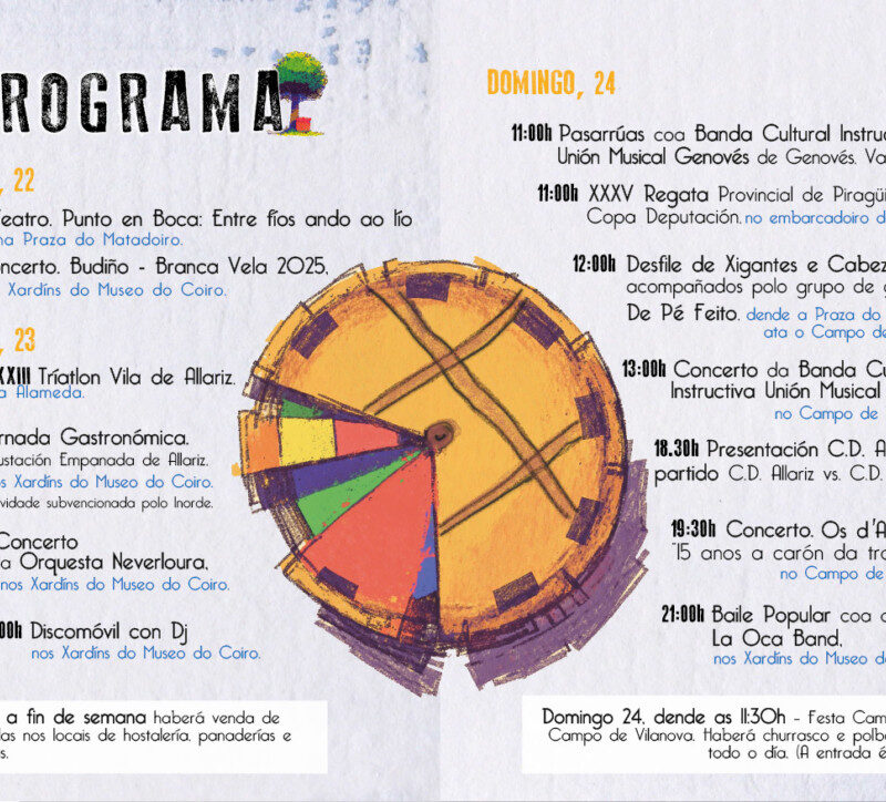 A Festa da empanada de Allariz 2025 recibe unha axuda do INORDE para a realización de accións de promoción.