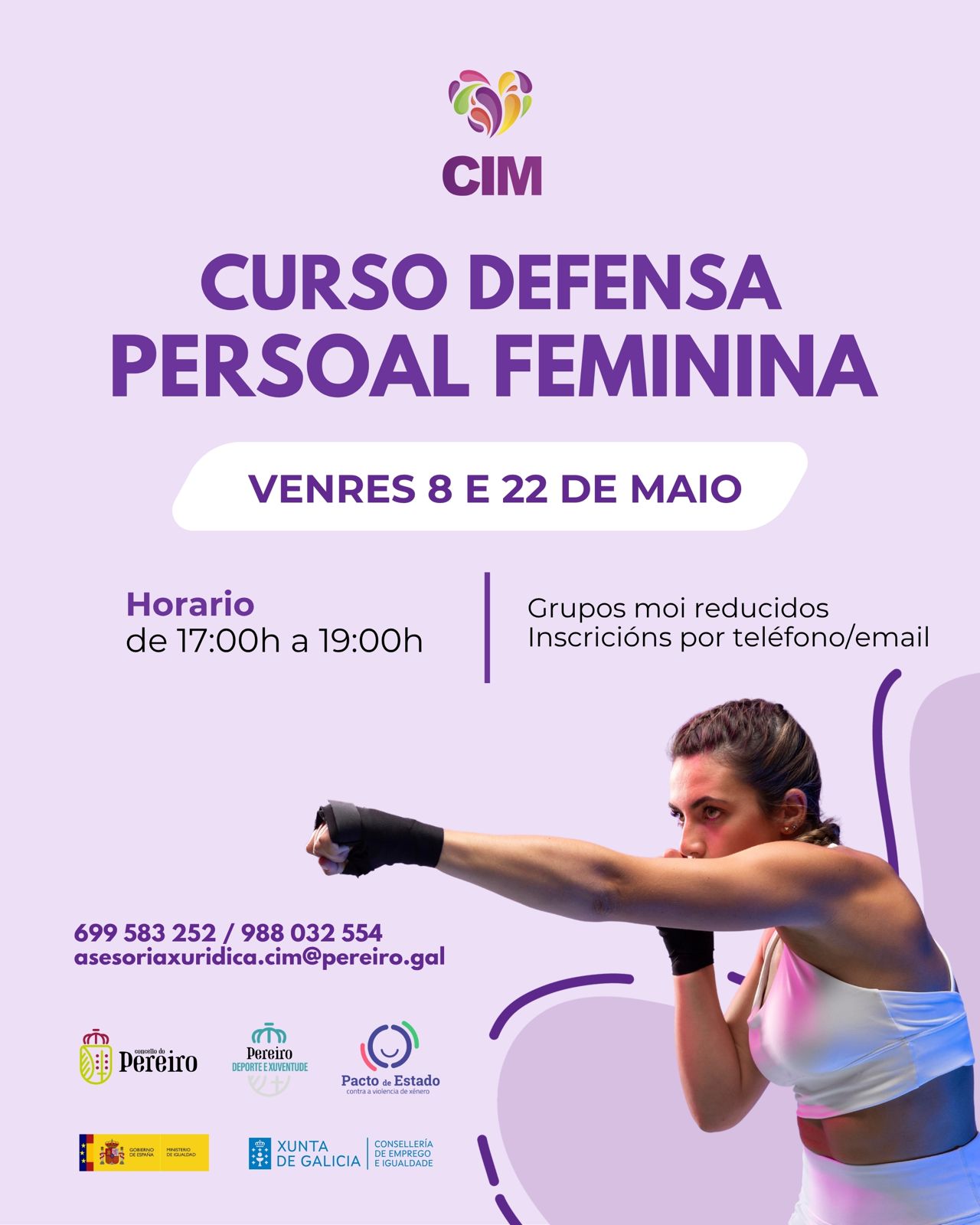 OBRADOIRO DE AUTODEFENSA FEMINISTA | Concello do Pereiro de Aguiar