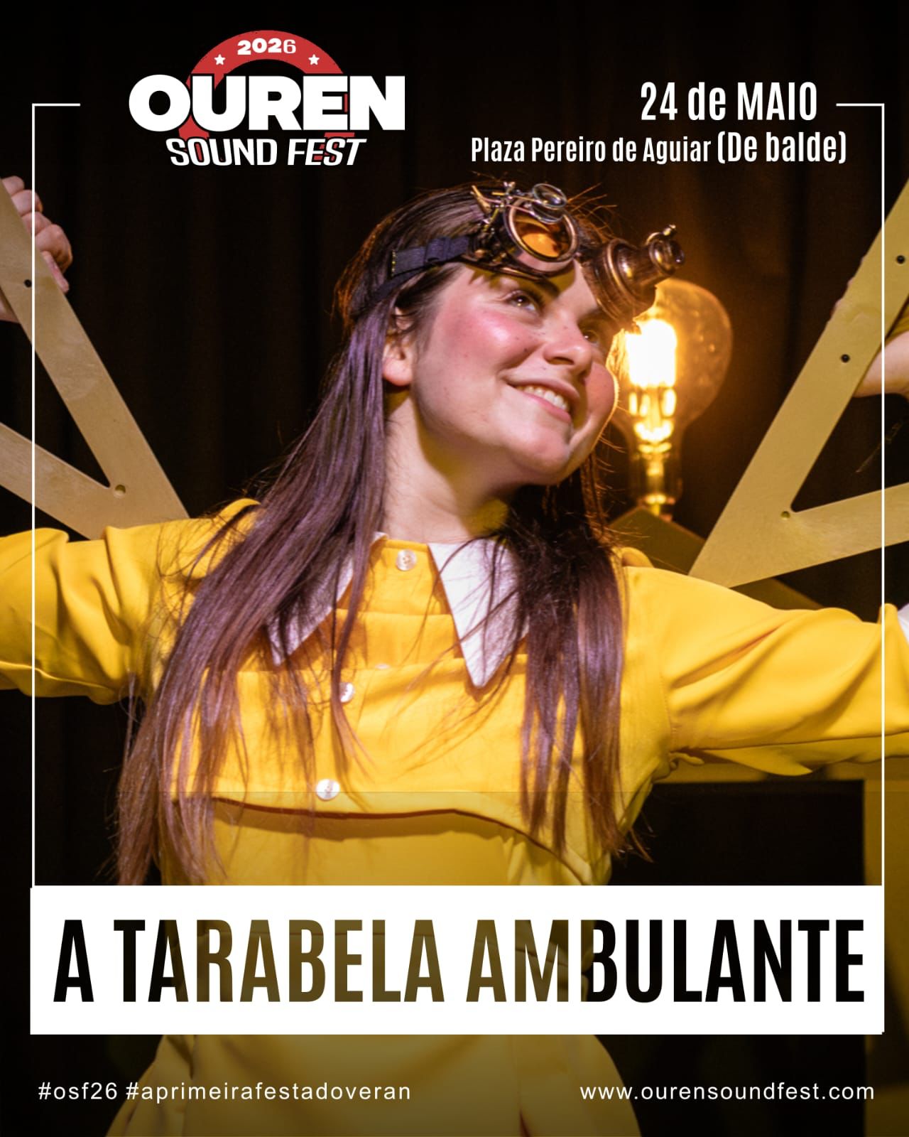 A tarabela ambulante na plaza do concello