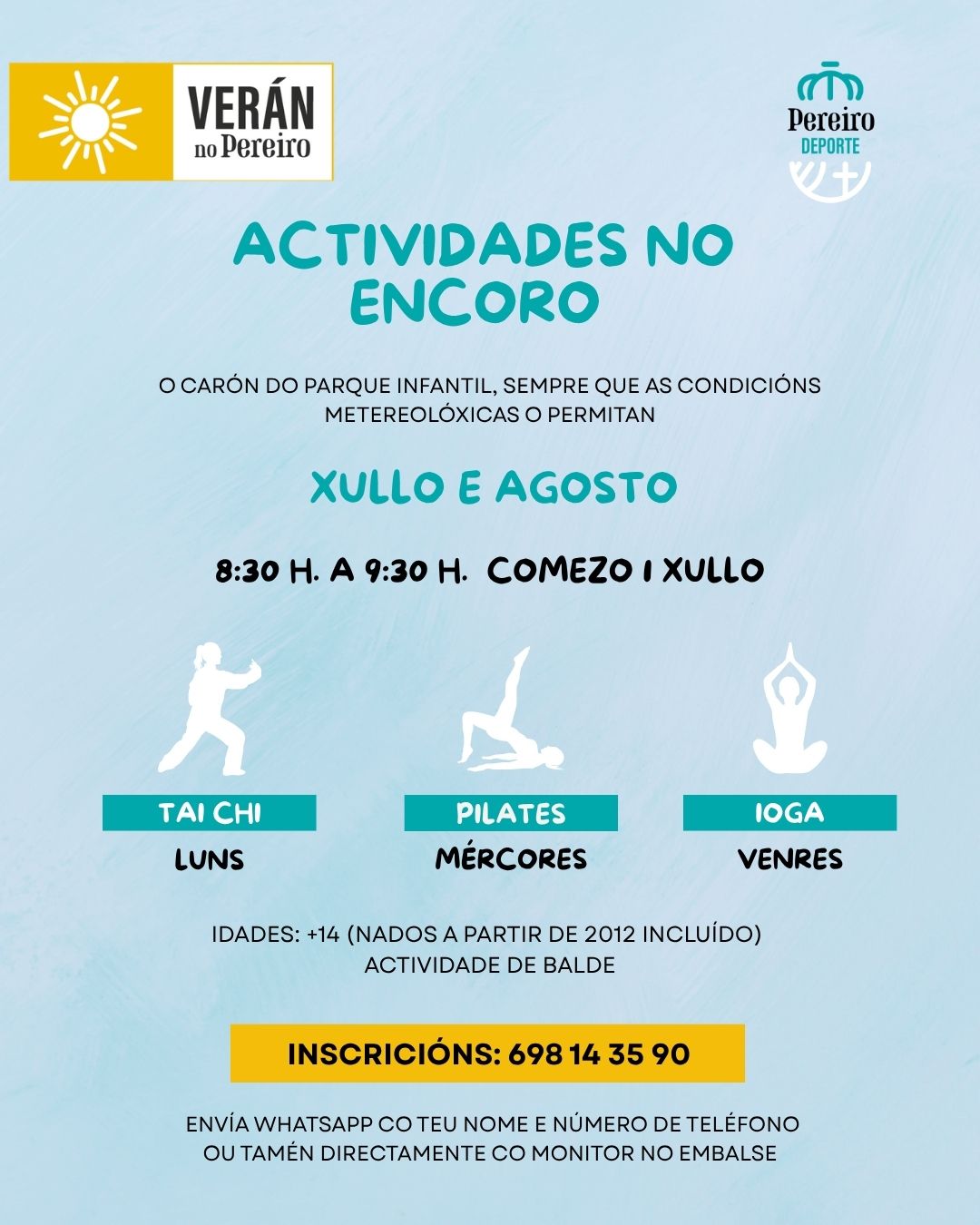 ACTIVIDADES NO ENCORO | XULLO E AGOSTO