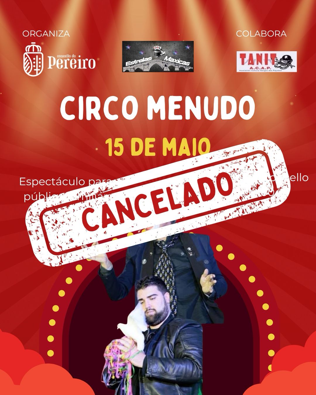 SUSPENDIDO, NOVA DATA Circo Menudo | Espectáculo para público familiar Copiar