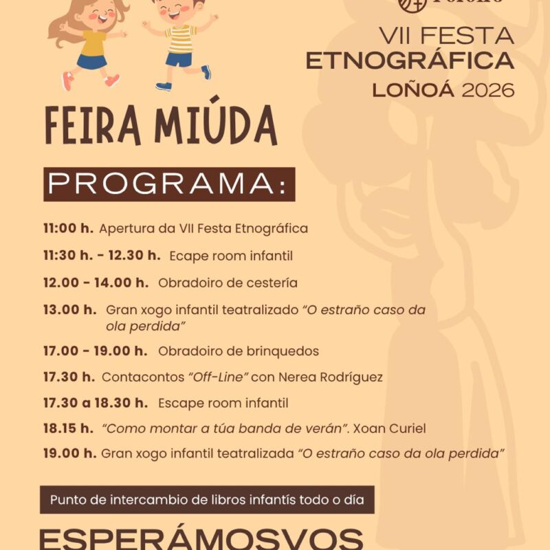 A Feira Miúda enche de actividades infantís a VII Festa Etnográfica de Loñoá