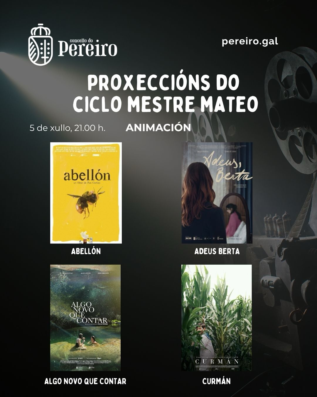 Ciclo Mestre Mateo | Proxeccións de animación