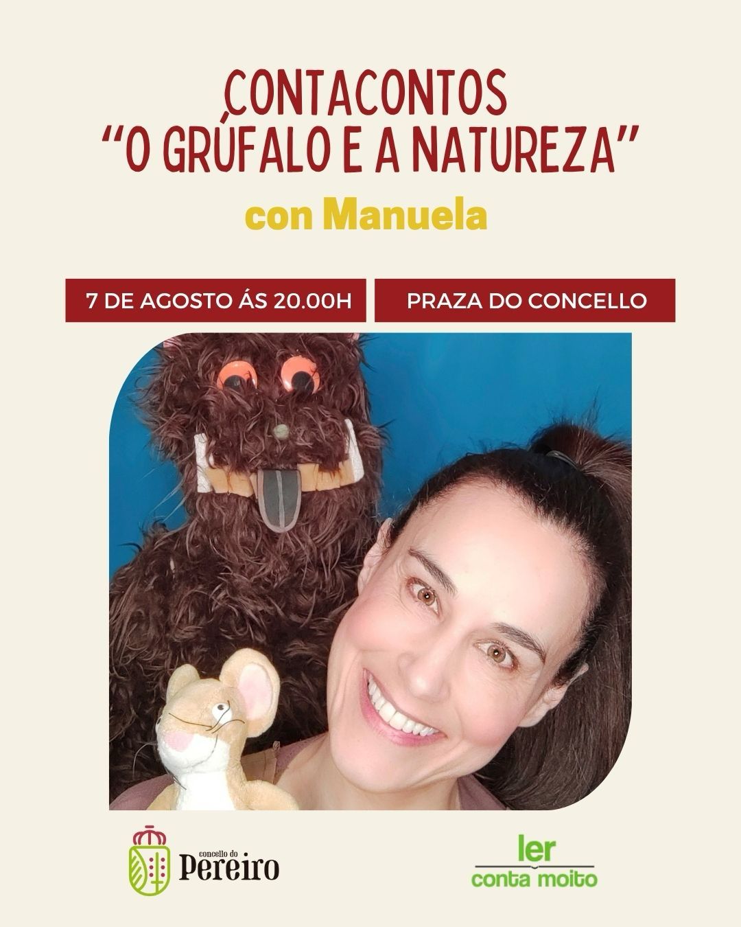 7 de Agosto | Contacontos «O Grúfalo e a Natureza» con Manuela